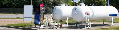 Green earth Propane tank