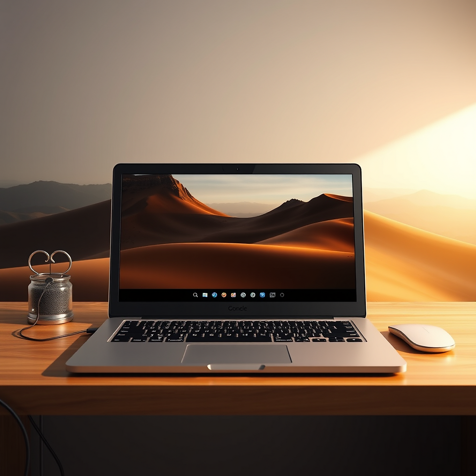 mockup de site em laptop