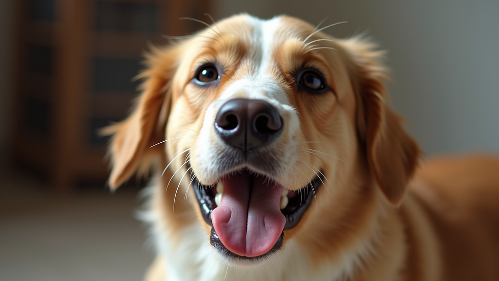 Close-up view of a dog receiving a treat during training