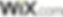 Wix.com logo in black and yellow colors on a dark background.