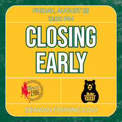 Early Closure 8/23