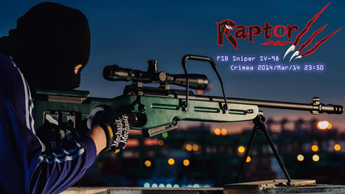 Raptor TWI SV-98 Air Cocking Sniper Rifle Real Wood Version Deluxe