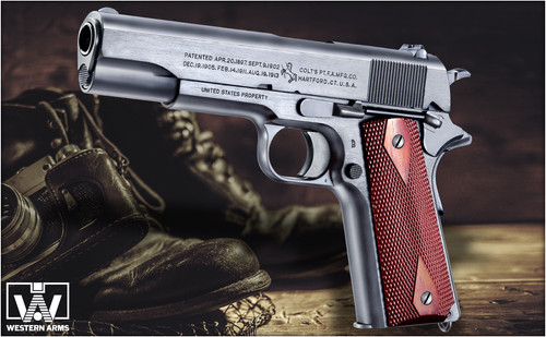 WESTERN ARMS M1911A1 ビックガン 樹脂による鉄肌再現極まる！「WA【コルト】M1911A1／ビッグガン