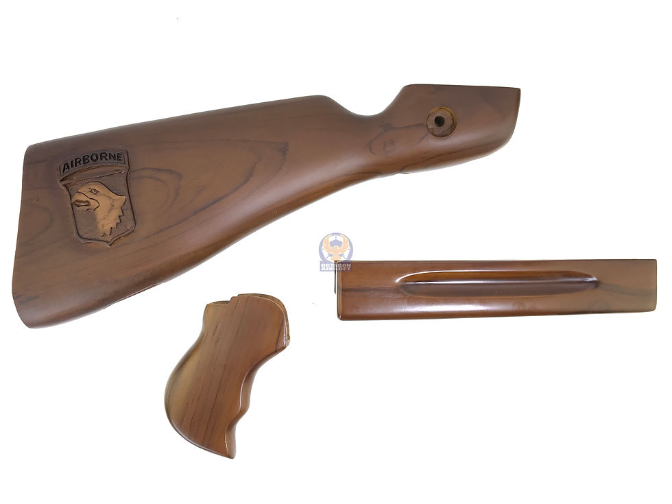 Thumbnail: FCW M1A1 Thompson GBBR with FCW Real Wood Airborne Version Set (FREE+3 Gas Mags)