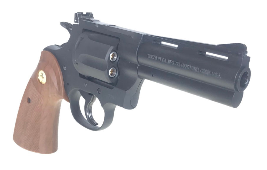Thumbnail: King Arms Colt Licensed FM 4” Python 357 Gas Revolver BK