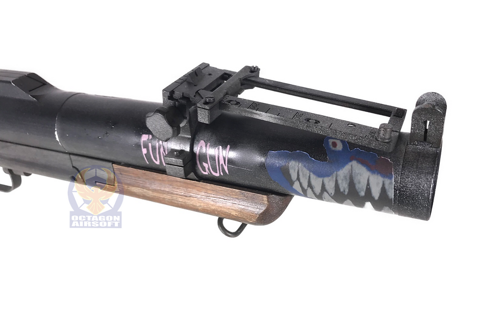 Thumbnail: FCW King Arms M79 Gas Launcher with Real Wood Harley Quinn Custom