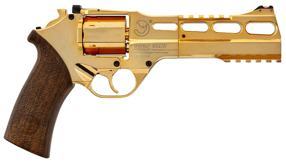 Thumbnail: BO Chiappa Rhino 60DS .357 CO2 Revolver 18K Real Gold Limited Edition