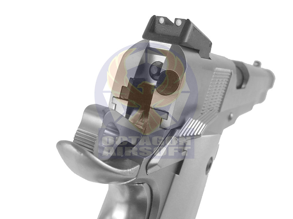 Thumbnail: Armorer Works (WE) NE3101 Silver 1911 Long Com GBB Pistol