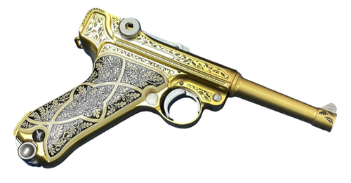 FCW Resident Evil Biohazard Ashford Gold Luger P08 GBBP (WE Base