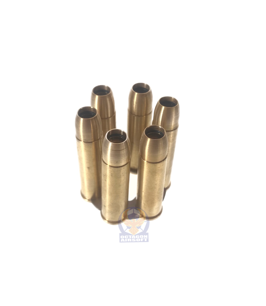 Homeland CNC 6pcs Shells Set with Moon Clip For Rhino 357 CO2 Gas Revolv