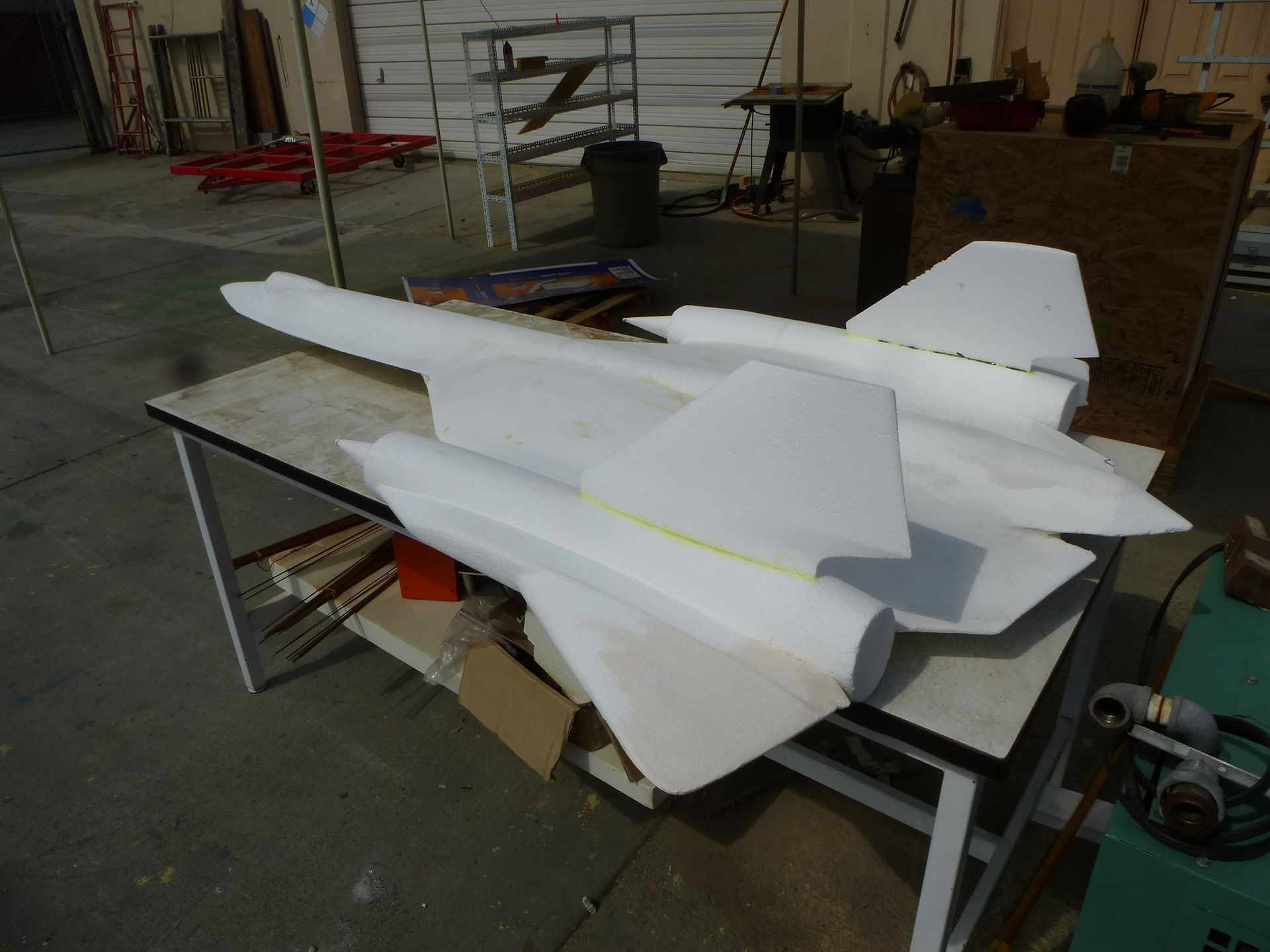 airplane prototype fabricated from EPS by WeCutFoam