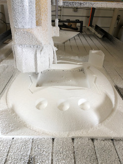 CNC machining Tamagochi museum foam prop