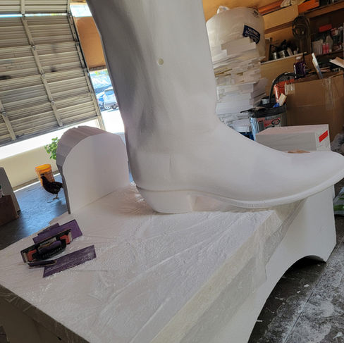 CNC Machine Cowboy Boots oversize prop by WeCutFoam