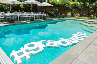 Graduation foam floating letters
