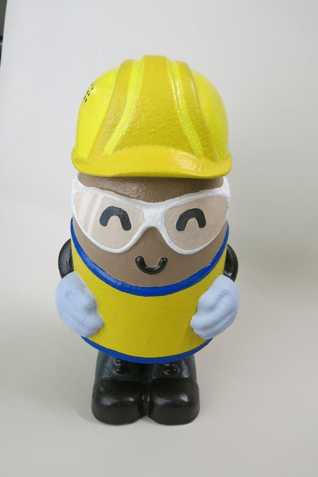 Painted foam figurine fabricated by WeCutFoam for Ghiradelli factory