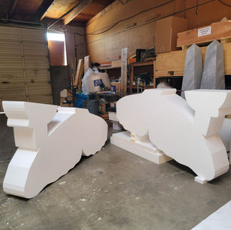 Oversize Custom Foam Props CNC machined
