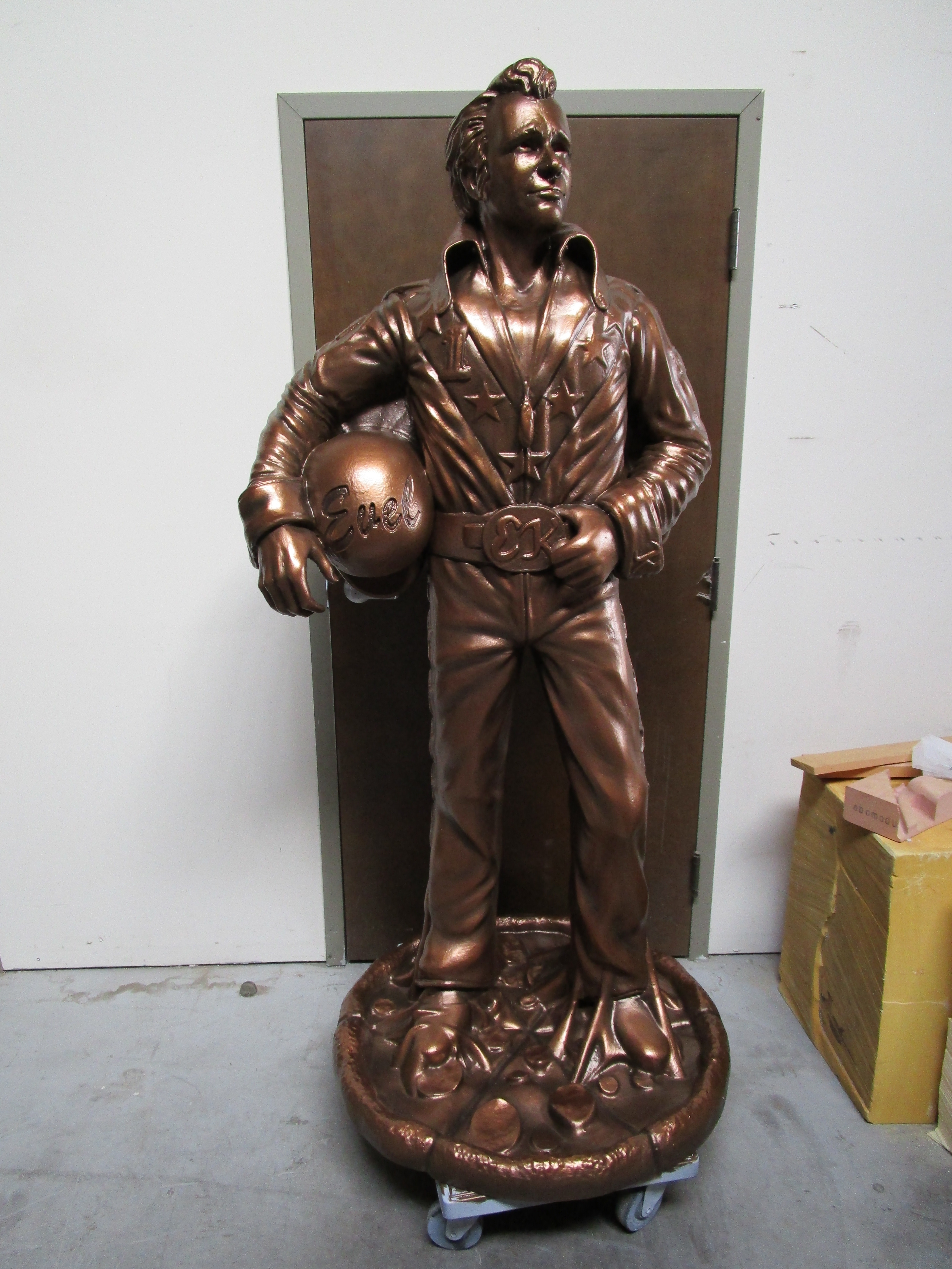 Evel Knievel sculpture