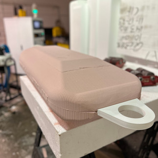 Custom Foam prop, includig 3d printing, epoxy hard coating, vinyl printing