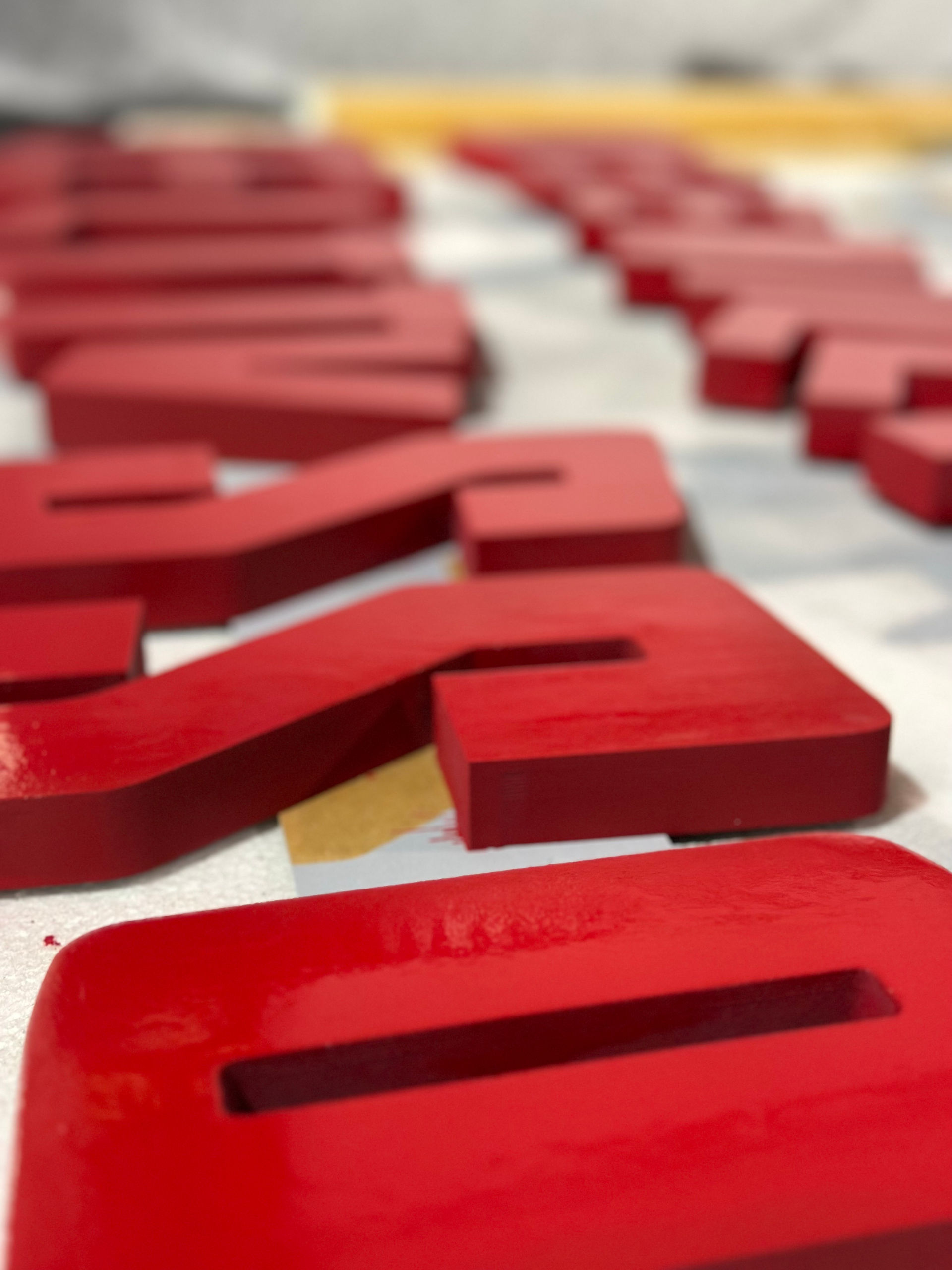 Sintra Foam Sign, CNC machined, painted and fabricated by WeCutFoam