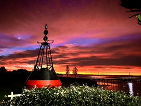 Sunrise at Port Albert Bouys by Deb Eldridge