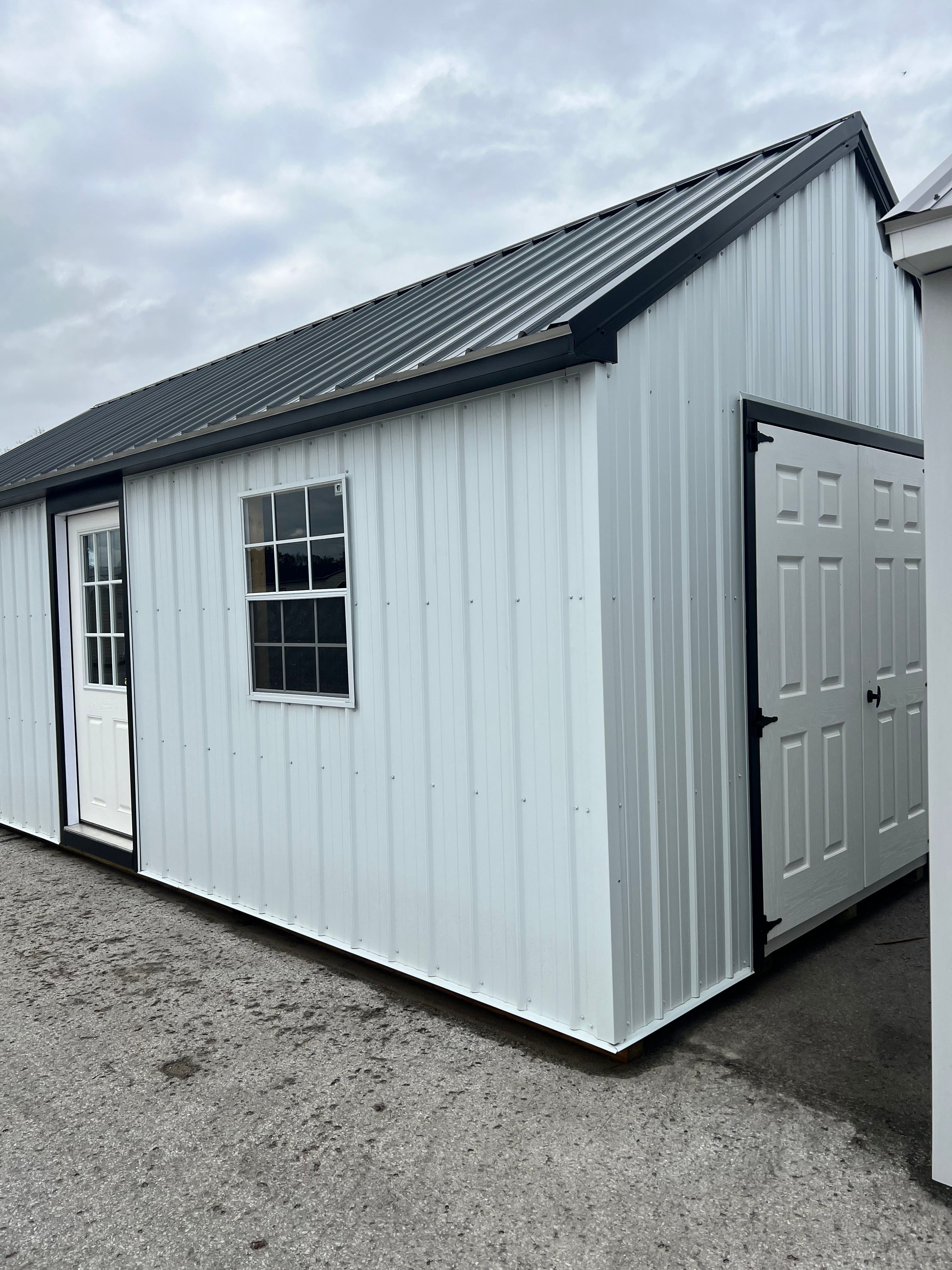 12x24 Metal Lofted A-Frame