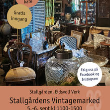 Velkommen til årets vintagemarked på Stallgården! ✨Lørdag og søndag 5.-6. sept kl 11:00-15:00