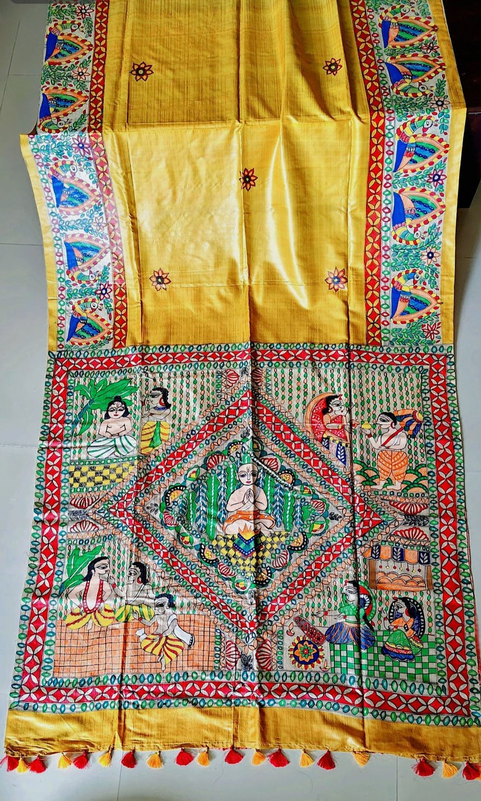 Thumbnail: Traditional Indian Art Saree by archanamuse