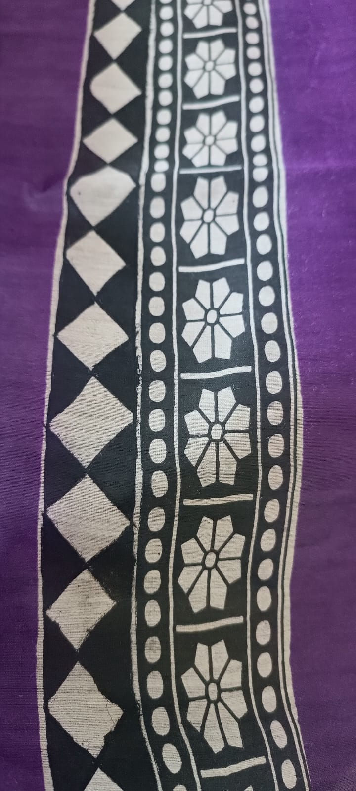 Thumbnail: Shubha Doli concept hand painted madhubani munga silk saree