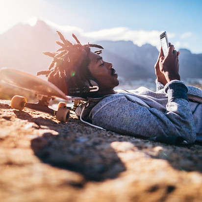 Man Checking his Phone