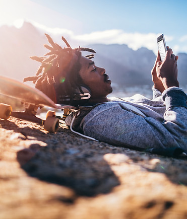 Man Checking his Phone