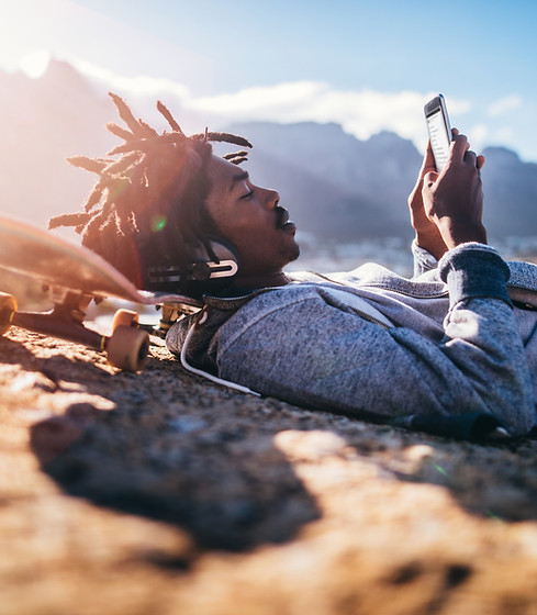 Man Checking his Phone