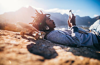 Man Checking his Phone