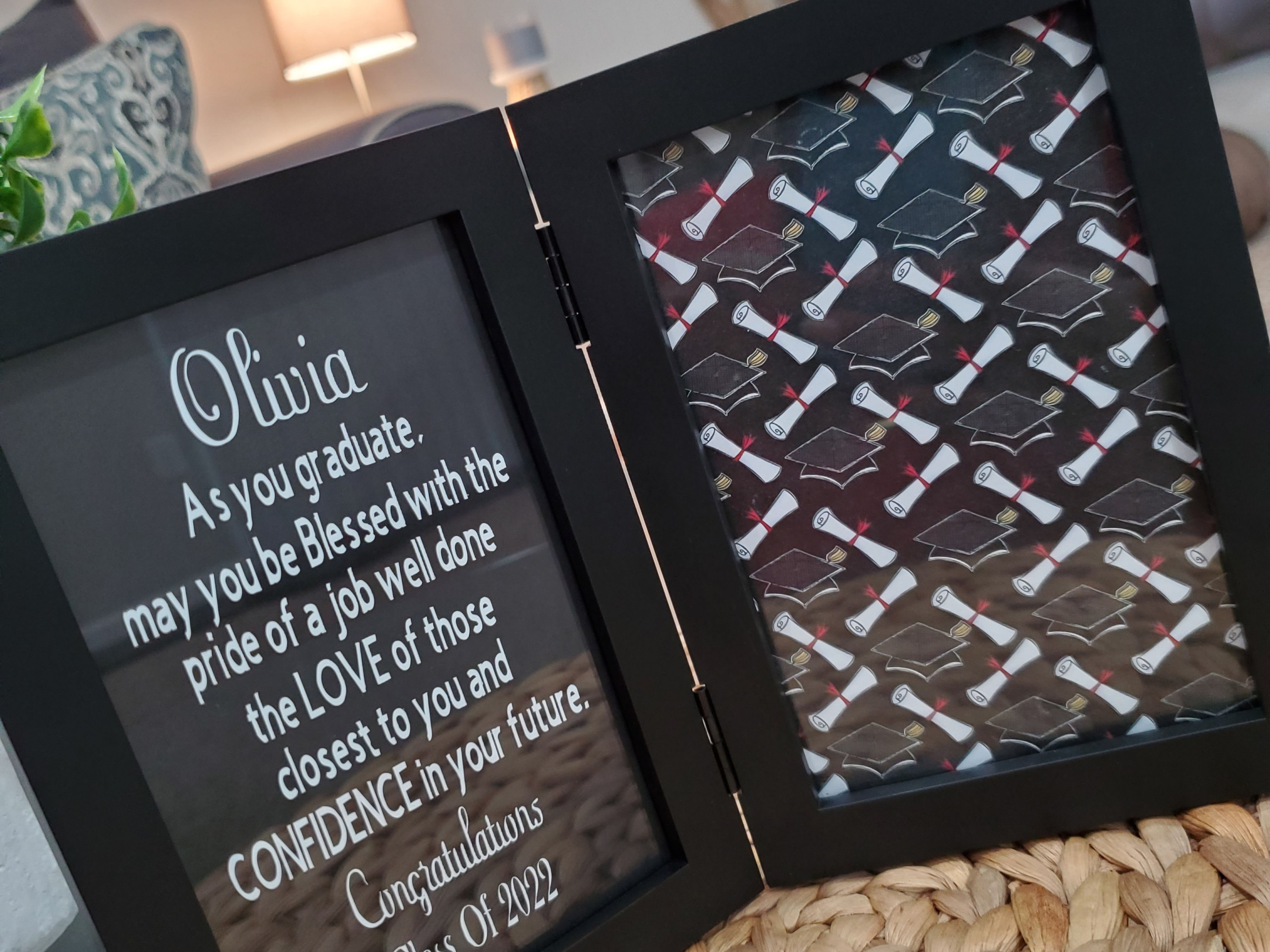 4x6 Graduation Prayer Hinged Frame