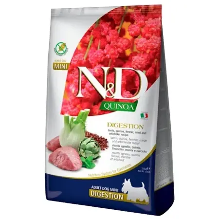 FARMINA ND DOG QUINOA DIGESTION CORDERO MINI 2,5KG