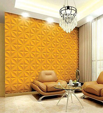panel 3D tono oro