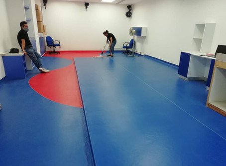 INSTALACIÓN DE LINOLEUM EN TELETON DE TLANEPANTLA
