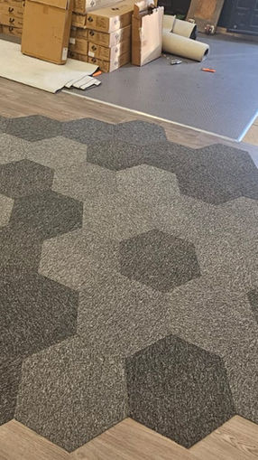 alfombra hexagonal cdmx