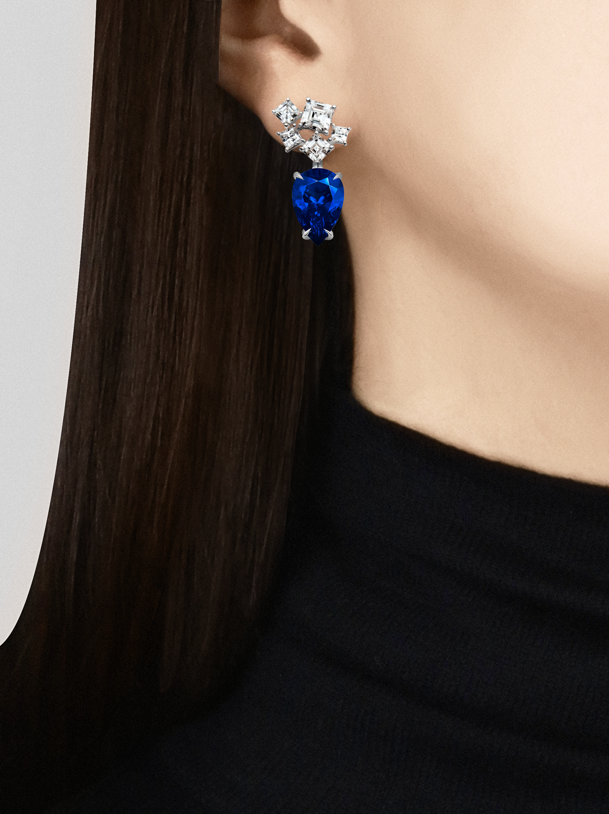 WONDERGEMS EARRINGS, 5.12 CT 5.10 CT