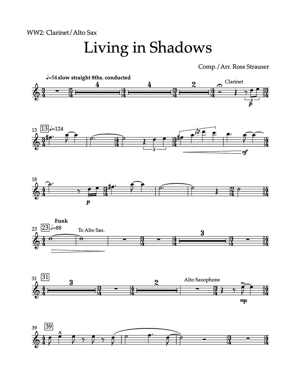Thumbnail: Living in Shadows (Full Chart)