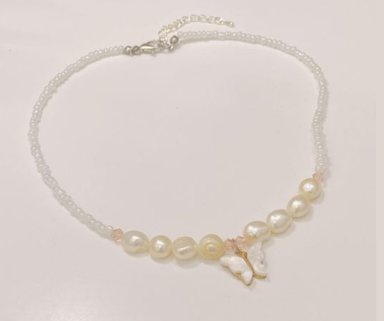 WHITE BUTTERFLY BRACELET