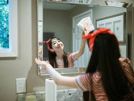 Mirror Selfie Cleaning Comedy