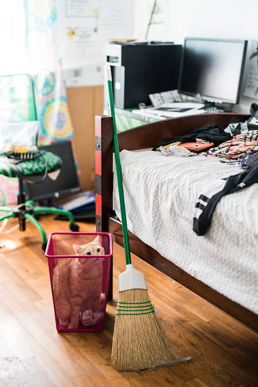 Cleaning Teenager's Room