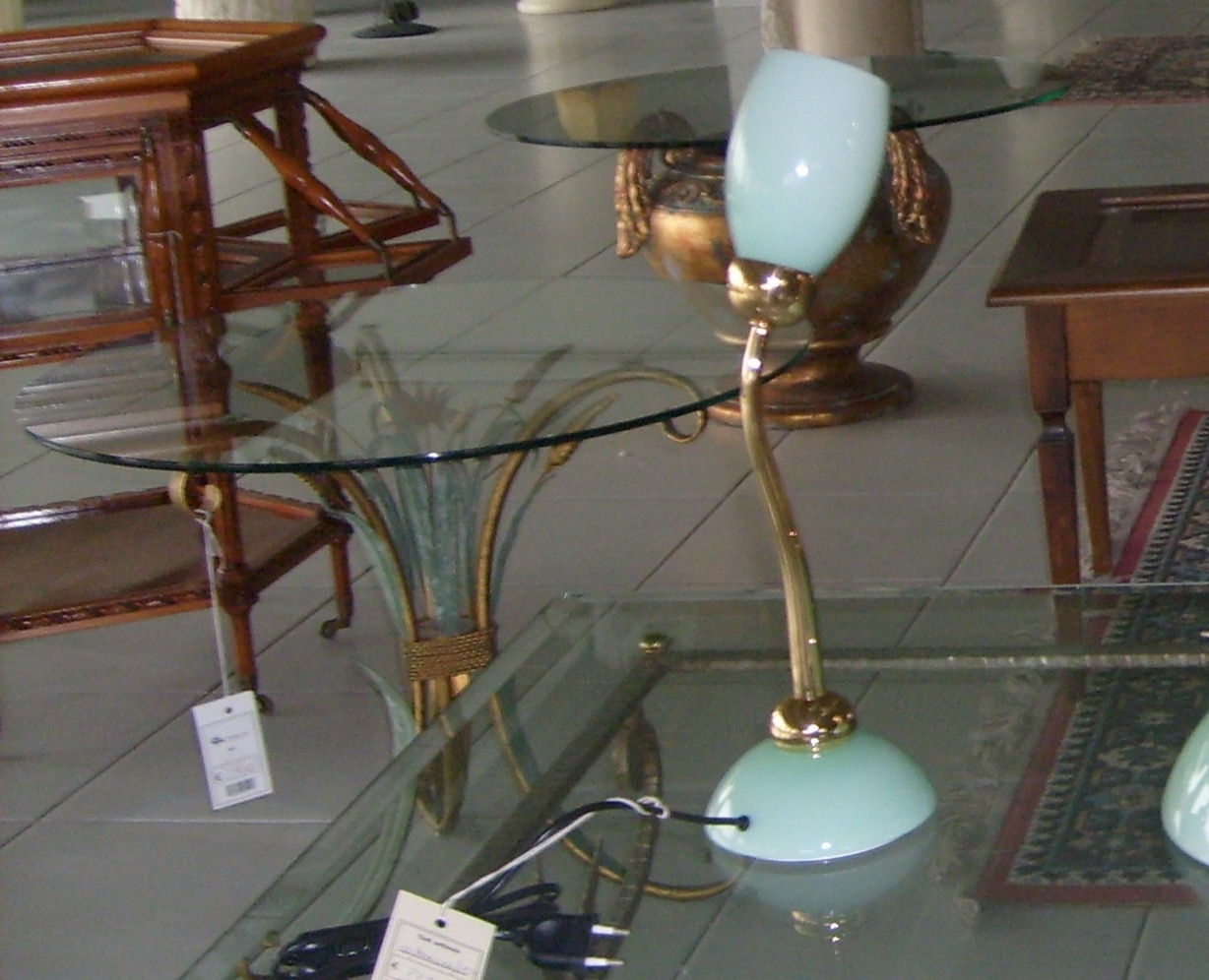 MARILYN.01 Lampada Tavolo Piccolo in Murano e struttura bagno oro zecchino