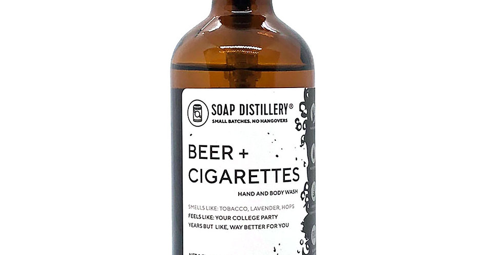 Beer +Cigarettes Hand and Body Wash