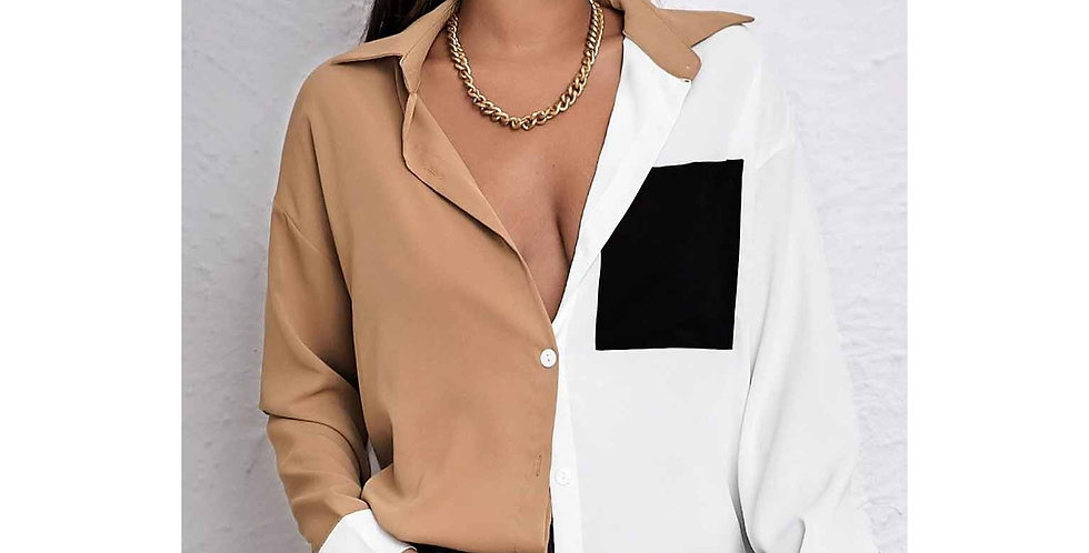 Vanesa Two Tone Blouse