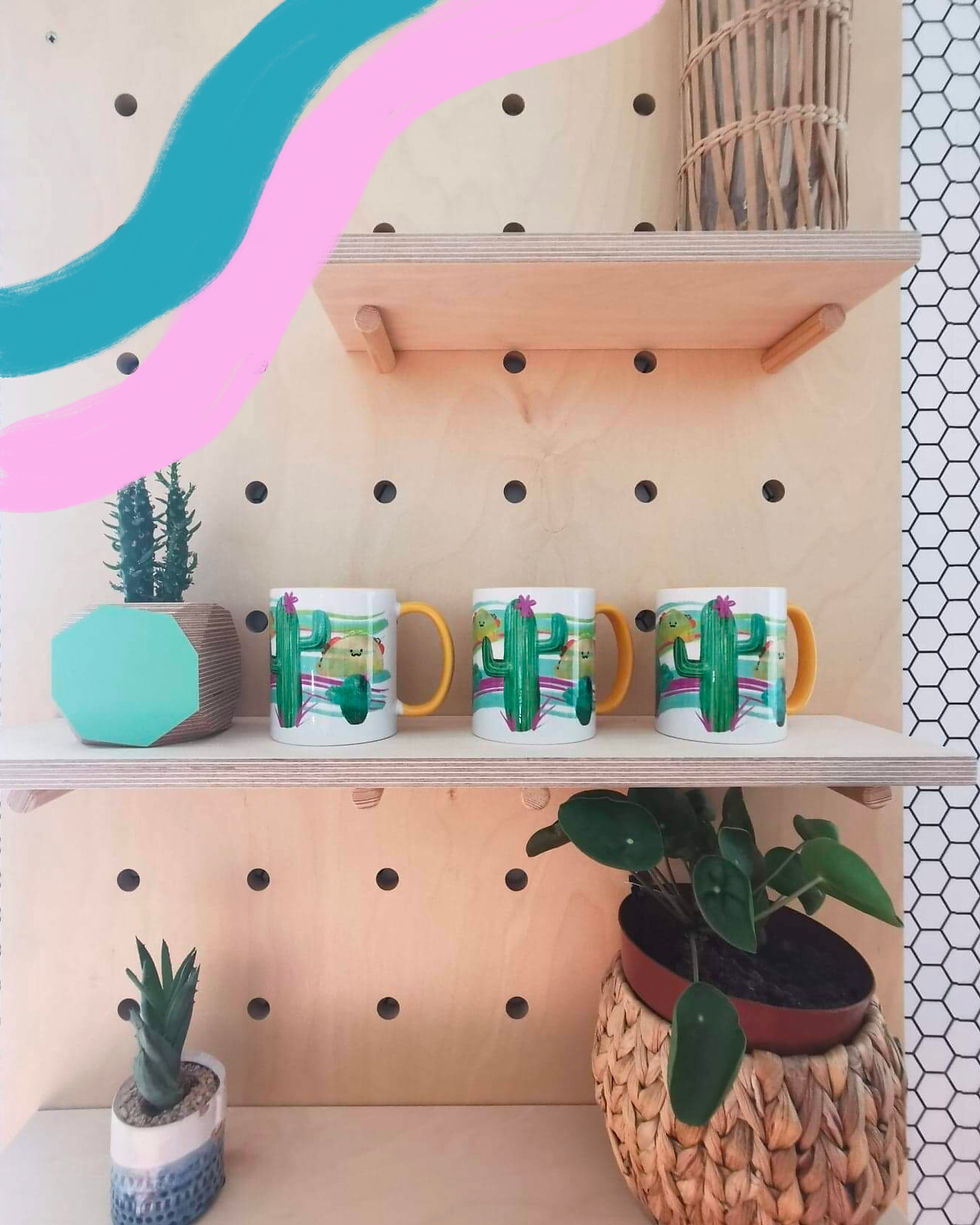 Thumbnail: Taco and cacti mug.  Mexican themed gift