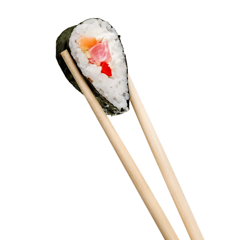 Sushi avec baguettes