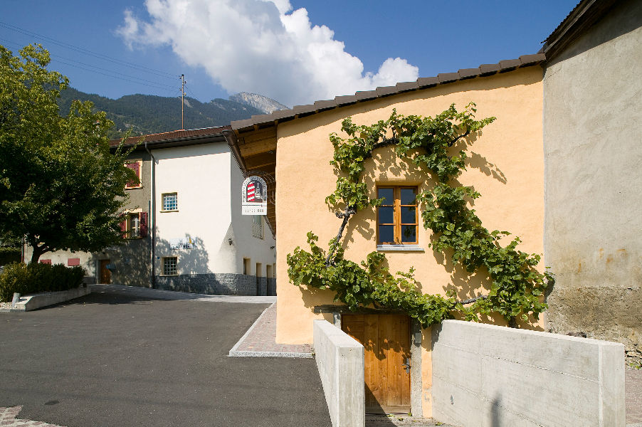 Caveau de dégustation, vétroz, cave serge roh, batiment