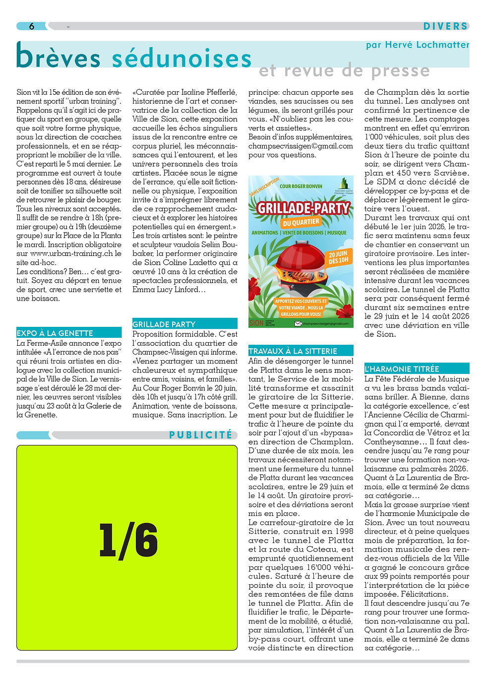 formats publicitaires des journaux VB Editions