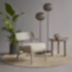 Salon cozy avec une lampe Kartell
